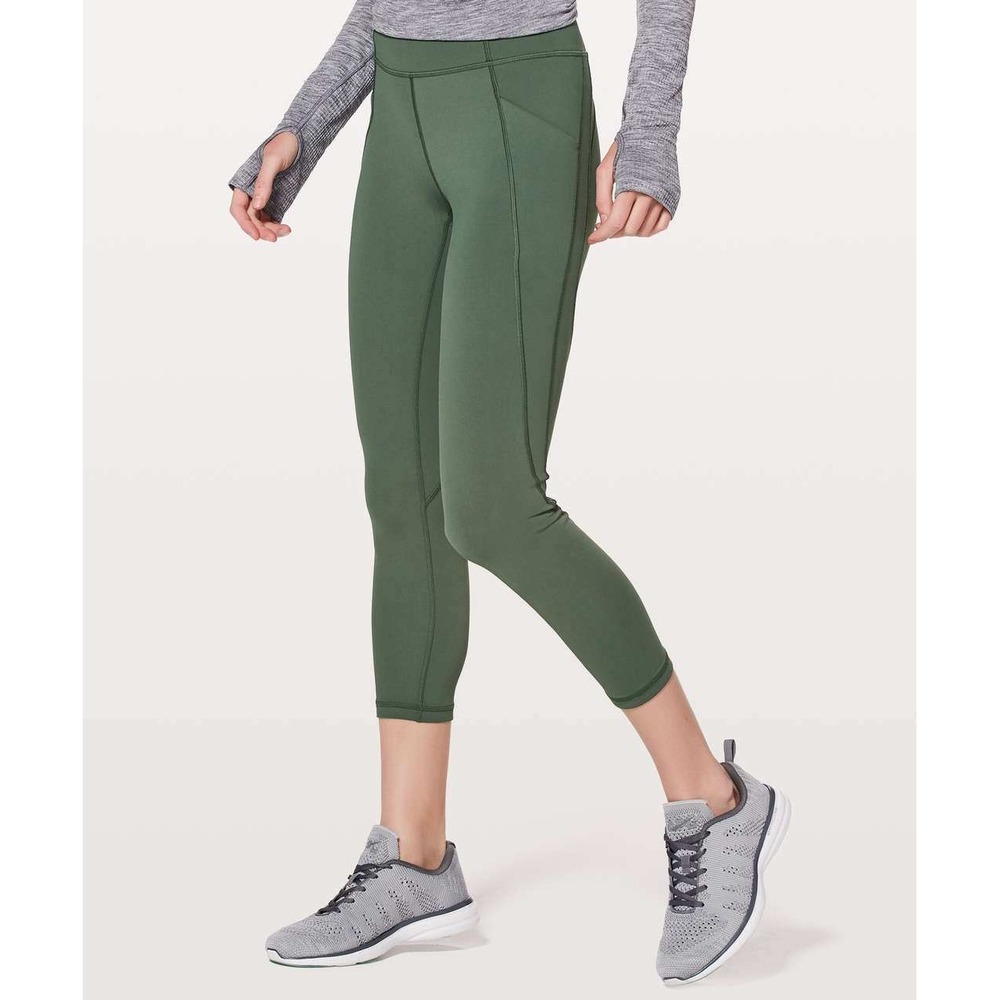 Lululemon Time‎ To Sweat Crop *23"Size 4 W6AMDS